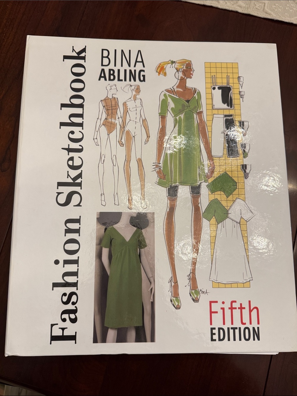 Bina Abling Fashion Sketchbook - Green Cover Illustration